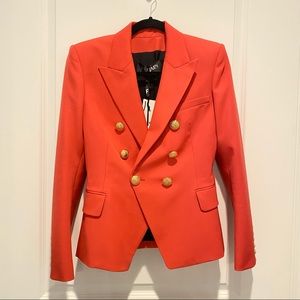 Brand New Balmain Blazer in Coral Pink